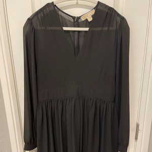 Michael Kors V-Neck Black Dress Size 10